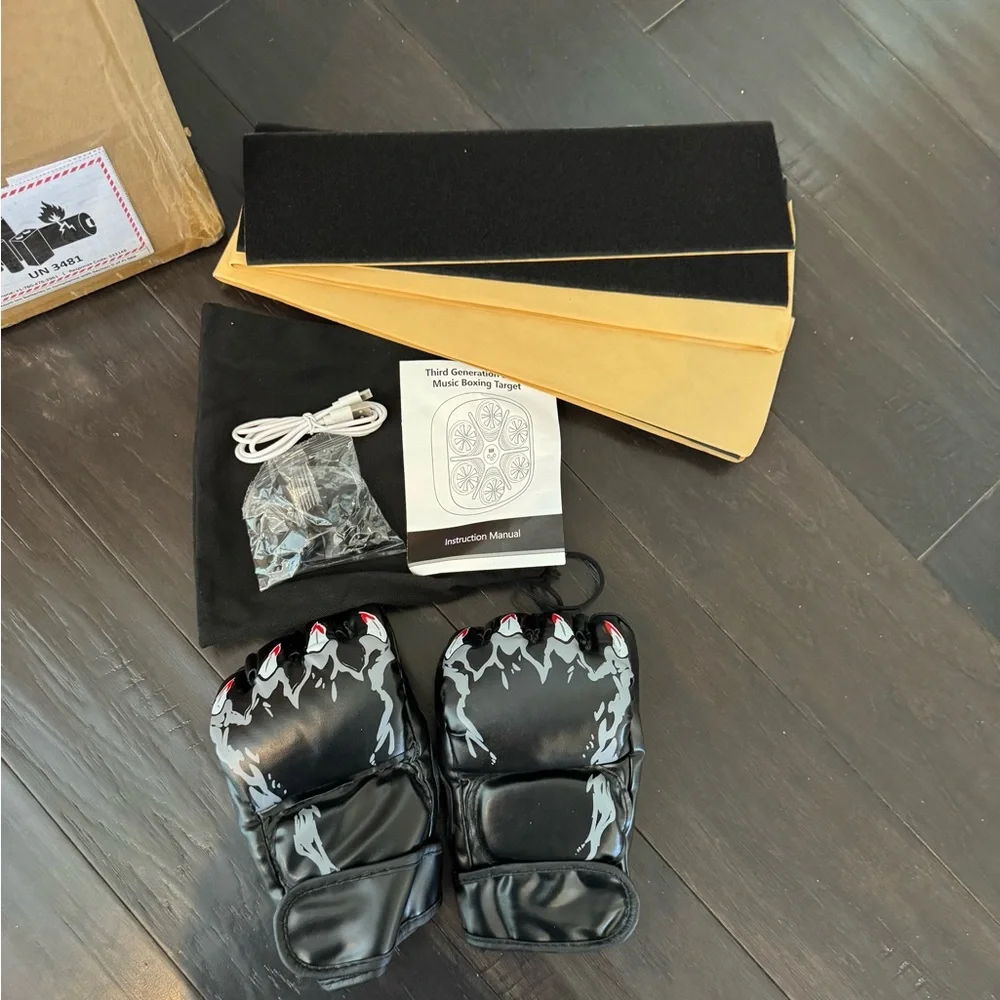 NIB Yucate Music Boxing Machine w/ Gloves – Bluetooth Wall Mount 🥊🎶